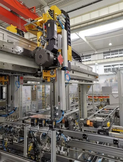 A new energy vehicle—automatic battery assembly line