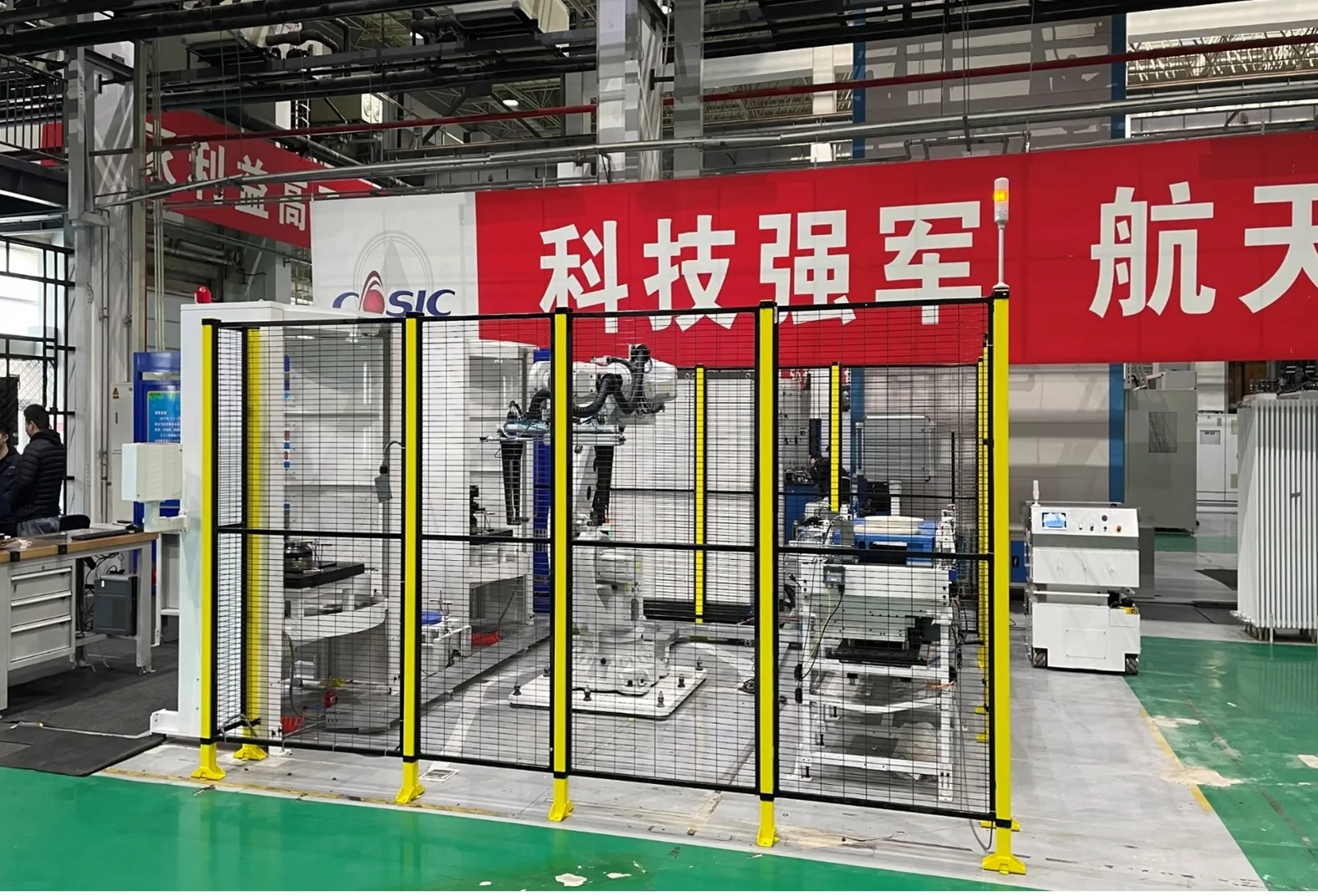 Digital flexible production line for aerospace complex structural parts